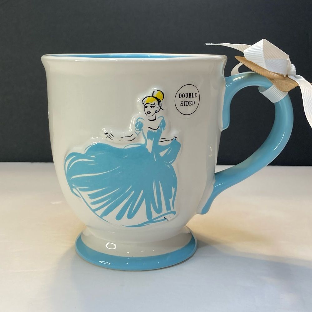 Rae Dunn Disney Cinderella Footed Mug